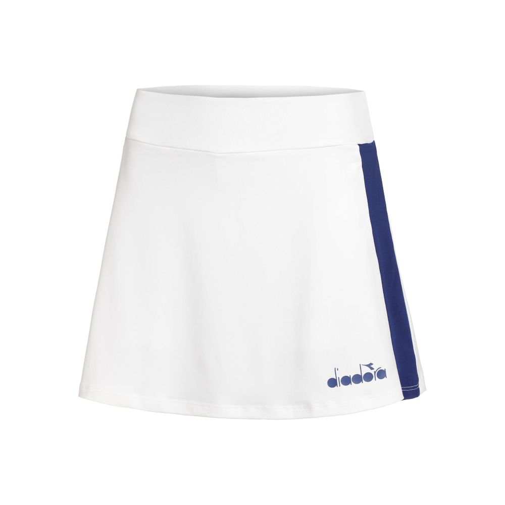 Женская теннисная юбка Diadora Core Skirt Women - White, Multicoloured