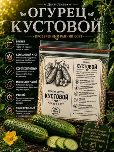 Семена огурца Кустовой