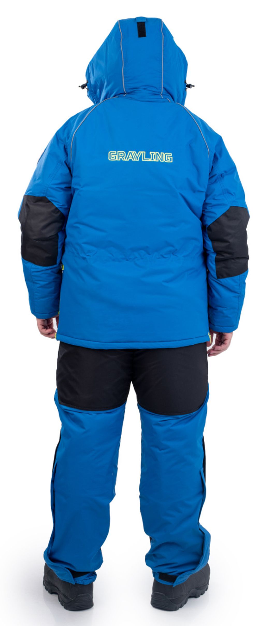 Зимний костюм для рыбалки Камчатка 2020 -45 (таслан, т.синий-лайм) GRAYLING