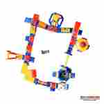 Большой надувной аквапарк на воде «Затерянный мир» 37×22×4 м