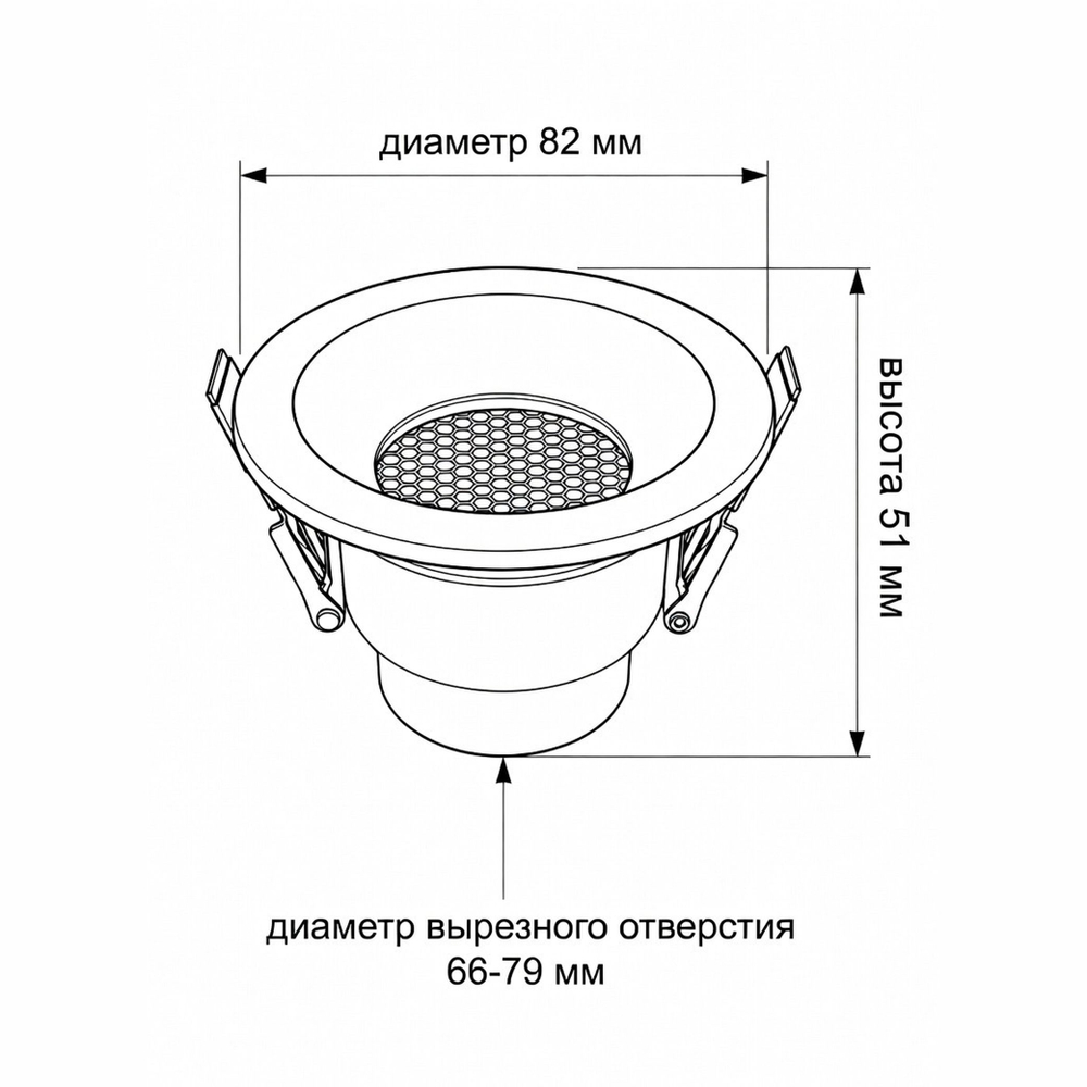 Светильник точечный встраиваемый Wertmark Technical Dorsum WTD.O01.000.V0.07