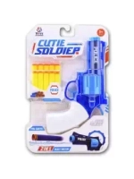 Бластер POLICE "Cutie Soldier", пистолет 2 в 1, стреляет водой и мягкими патронами