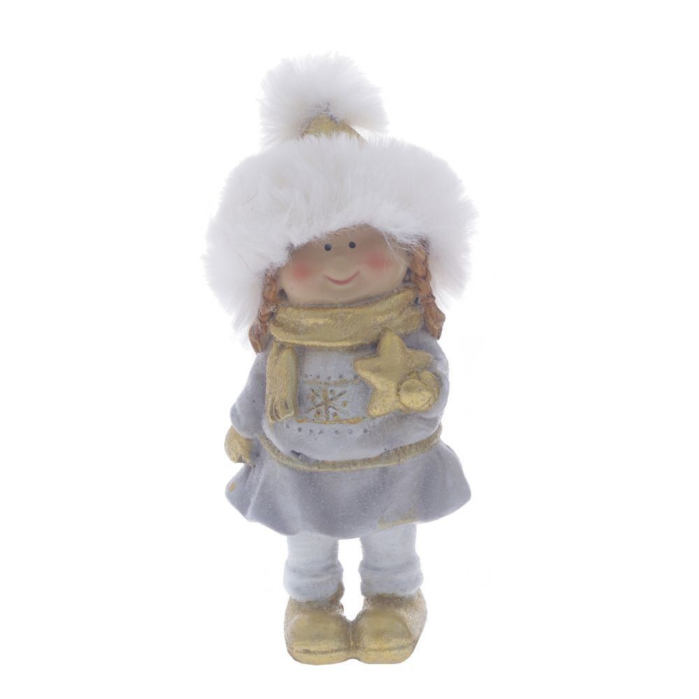 GAEM Фигурка декоративная "Мальчик/Девочка", L6 W5 H13 см, 2в.