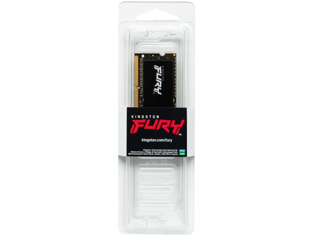 Оперативная память Kingston Fury KF432S20IB/32, DDR4 1х 32ГБ 3200 МГц, SODIMM, RTL
