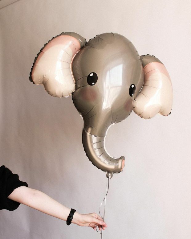 Шар фигура Голова Милый Слоник (БГ-37)