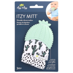 itzy ritzy, Itzy Mitt®, силиконовый прорезыватель для зубов, для детей от 3 месяцев, кактус, 1 прорезыватель для зубов
