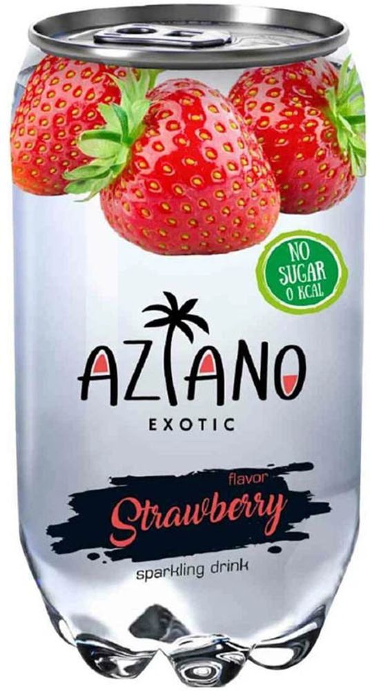 Газированный Напиток Aziano Strawberry &quot;Клубника&quot; 0.35 - пэт