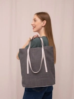 сумка большая через плечо шоппер тканевый