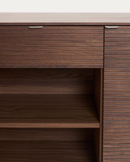 Сервант Norlen с 4 дверцами и 2 ящиками из шпона ореха