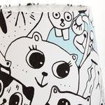 Абажур для настольной лампы, для светильника, плафон конус Черно-белый Е27