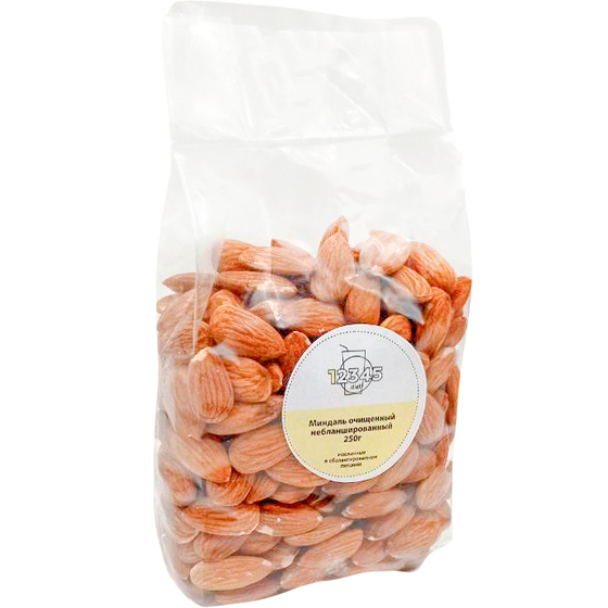 Орех Миндаль очищенный небланшированный 250г