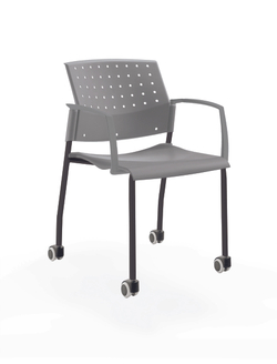 Movie стул на 4 ногах и колесах