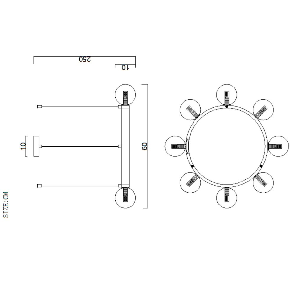 Подвесная Люстра Destiny Ch D60 By Imperiumloft