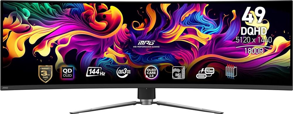 Монитор 49&quot; MSI MPG 491CQP QD-OLED черный