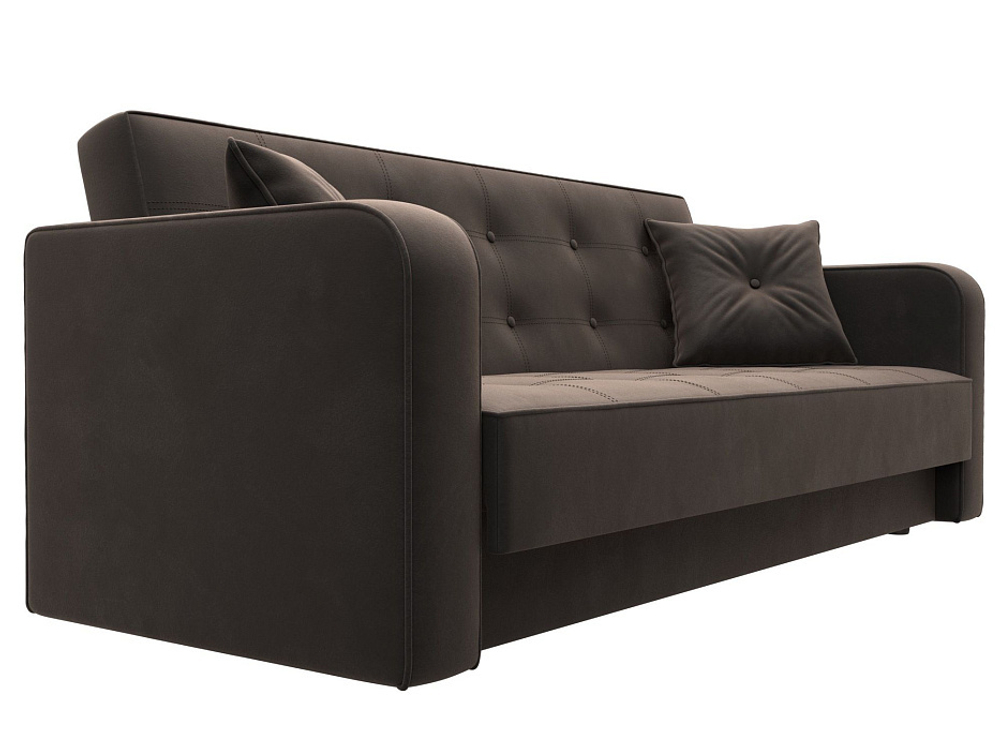 Диван-книжка Тур, Коричневый, Велюр, 121777