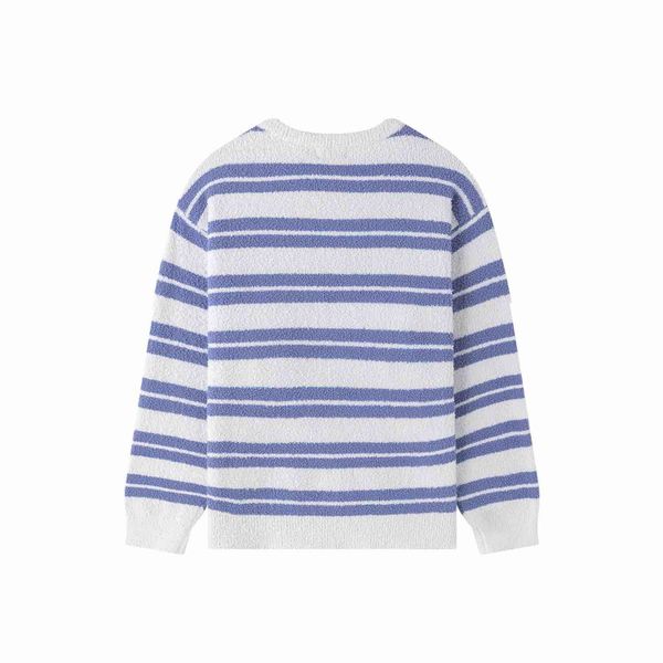 Свитер Soft Strips белый/голубой - фото 2