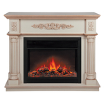 Каминокомплект Real Flame Silvia 26 WT-619B с очагом Moonblaze Deluxe Black