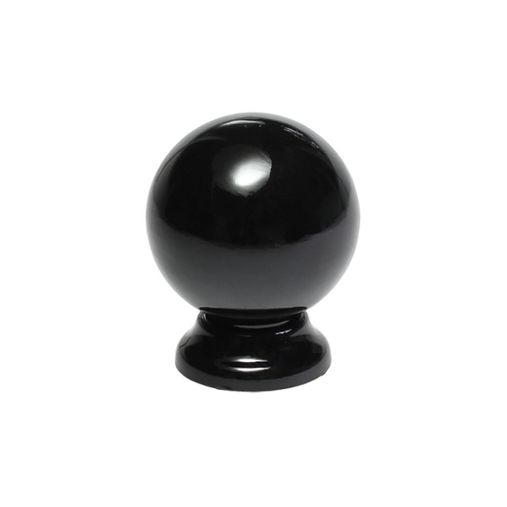 Ручка-кнопка, отделка чёрный глянец, купить с доставкой, Казахстан