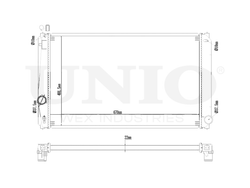 Радиатор охлаждения двигателя UNIO RAD-10044