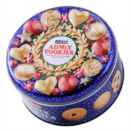 Godinn Ассорти Сдобного Печенья Новогодняя ж/б 178г