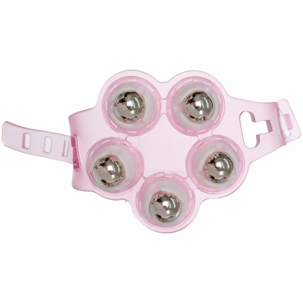 Массажер для тела «Flower» 5 роликов, 10*8 см, розовый