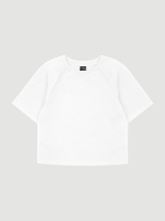 Футболка оверсайз реглан Mjölk White, из плотного хлопка