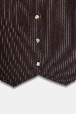 ZARA УКОРОЧЕННАЯ РУБАШКА В ПОЛОСКУ С ПОДПЛЕЧНИКАМИ, КОРИЧНЕВЫЙ/ЭКРЮ