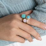 Кольцо Qudo FIRENZE 16.5 (S) Light Palace Green Opal 107000/40-4510 16.5 размер 16,5