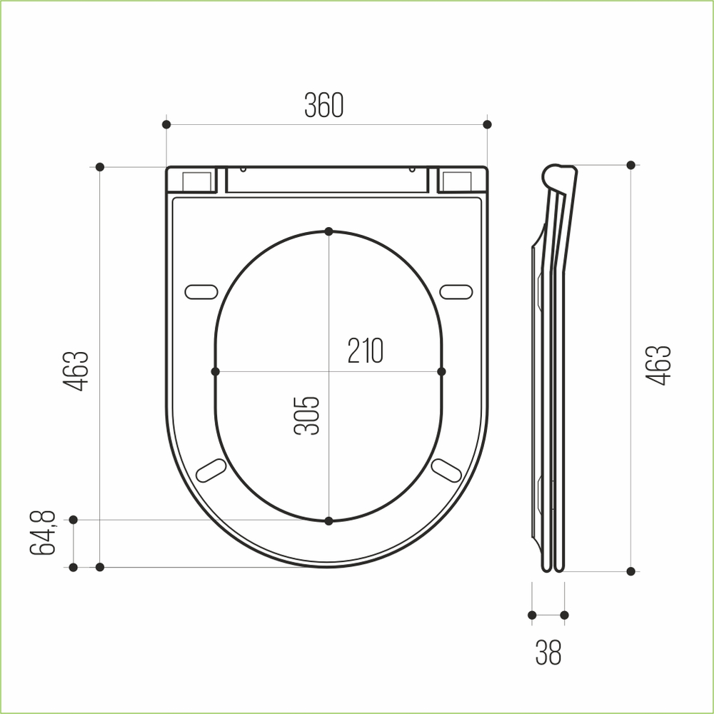 Сиденье для унитаза  WAVE KORAL дюропласт, микролифт БЕЛЫЙ глянец