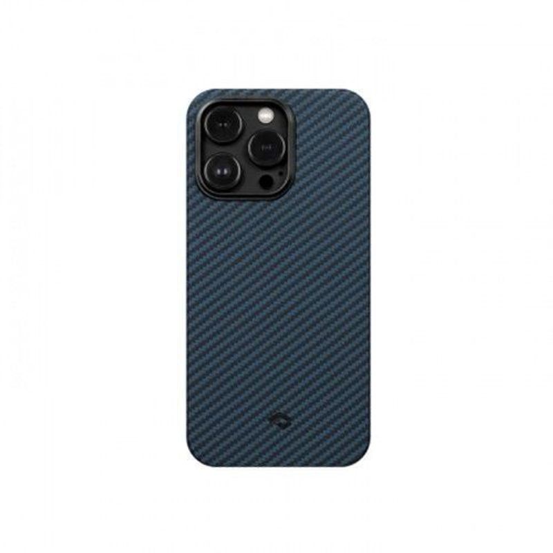 Чехол Pitaka MagEZ Case 3 для iPhone 14 Pro (6.1"), черно-синий, кевлар (арамид) KI1408P
