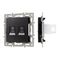 Механизм компьютерной розетки двойной SCT-MPC2-PL-BK (RJ-45, CAT6) Arlight 045337