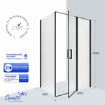 Душевое ограждение Ceruttispa ВИКТОРИЯ (VICTORIA) 120BF R (120x90x195)