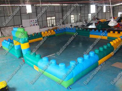 Надувная игровая комната "Лего" размер 5*5*1,5 м