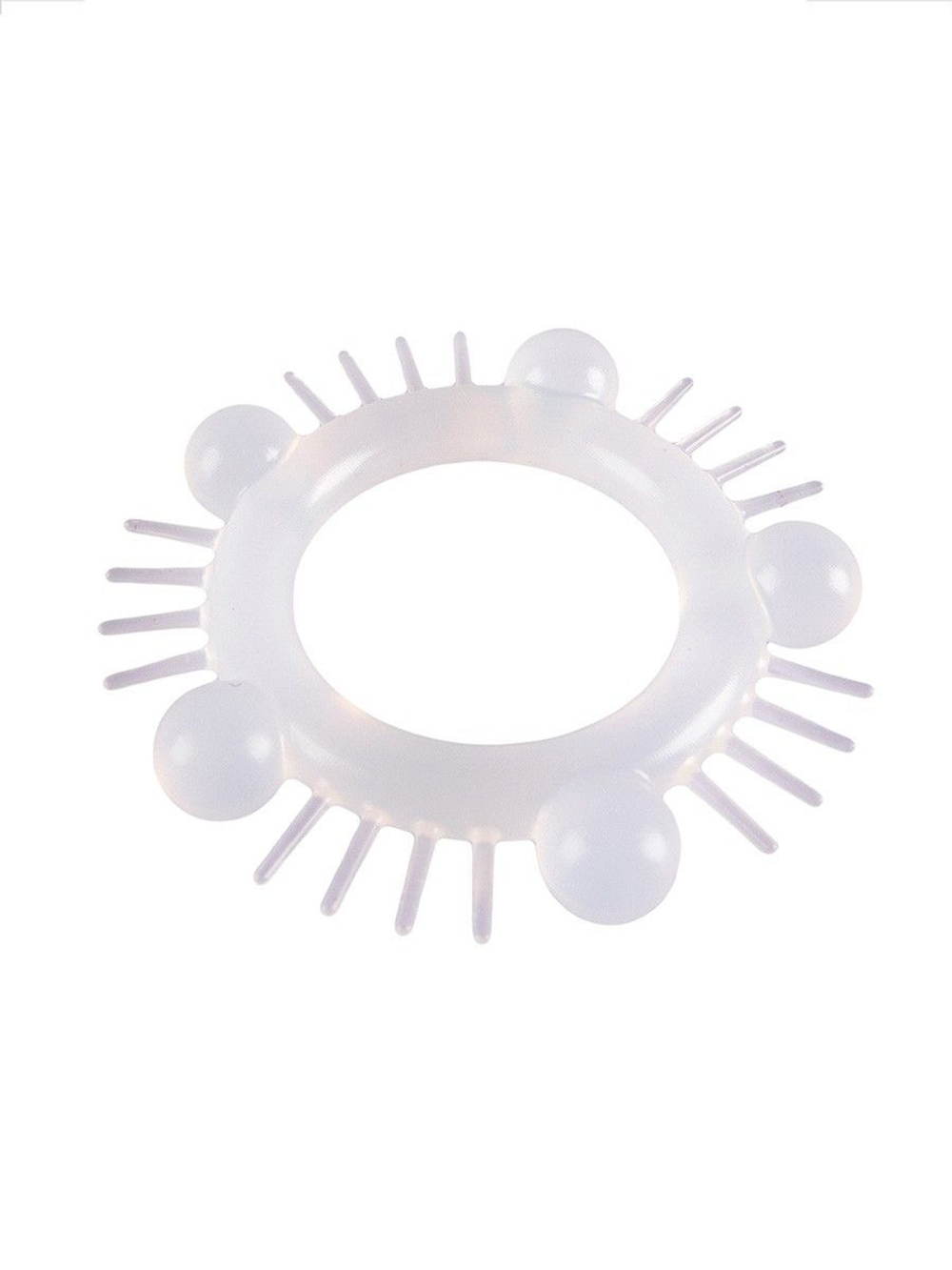 Эластичное эрекционное кольцо с шишечками и шипами