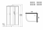 Душевая кабина Niagara Classic NG-3312-14G 120х80 с гидромассажем