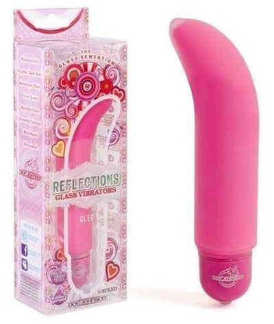Матовый розовый стеклянный стимулятор GLEE