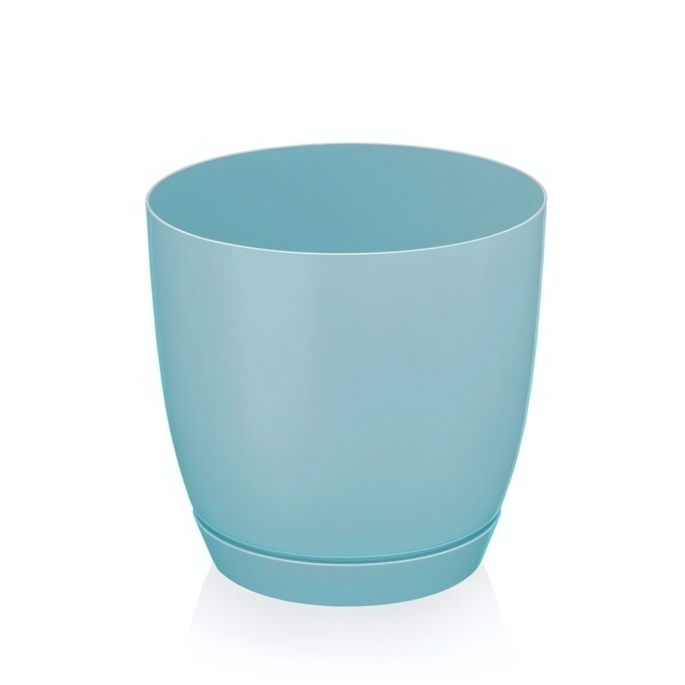 Кашпо "Глория" №2 1,3 л с поддоном цвет в ассортименте