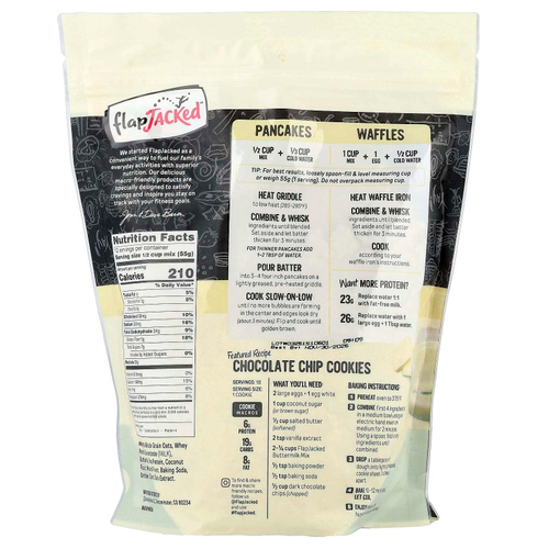 FlapJacked, протеиновая смесь для блинов и выпечки, пахта, 680 г (24 унции)