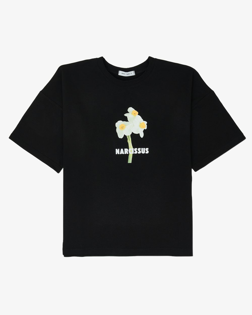Футболка One Two Narcisus черная