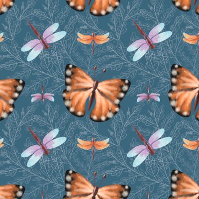 Бабочки и стрекозы