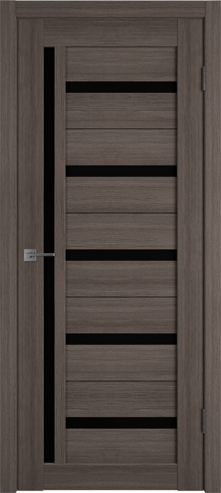 Дверь Atum 18 / Grey / Black Gloss / Владимирские двери