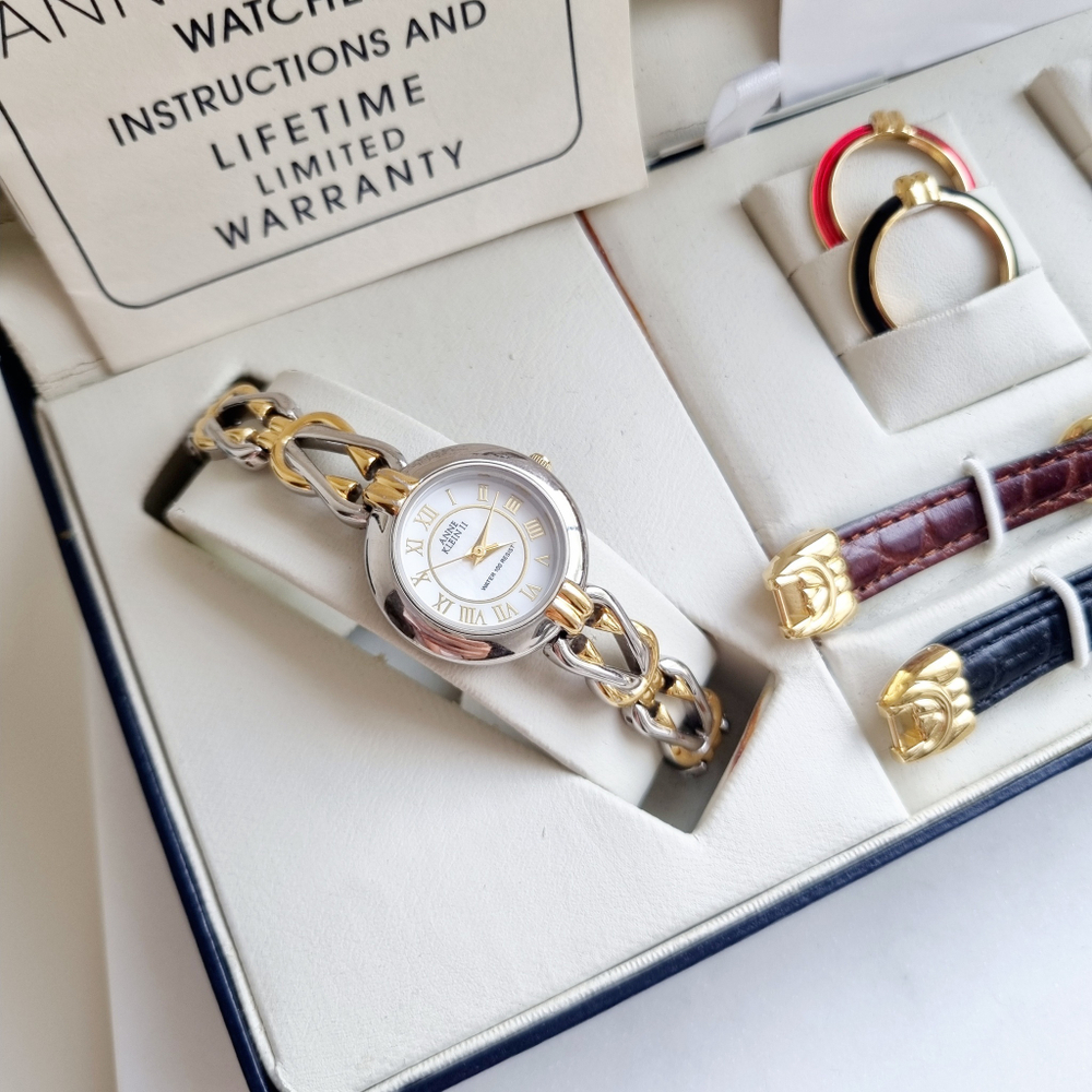 Часы Anne Klein со сменными безелями и ремнями