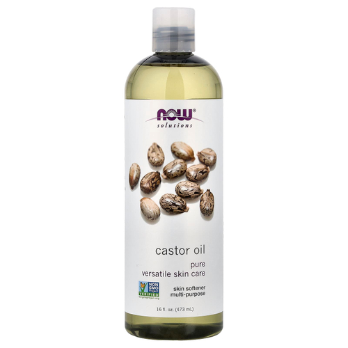 NOW Foods, Solutions, касторовое масло, 473 мл (16 жидк. унций)