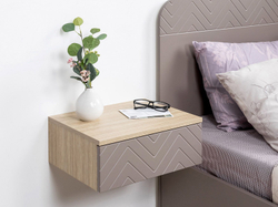 Амьен Тумба прикроватная 16.08 Плэйн/Веллюто Капучино