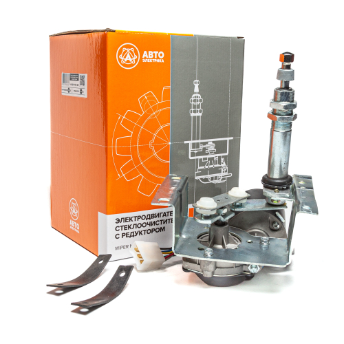 Привод стеклоочистителя (мотор-редуктор), ПАЗ, правый, с/о (без рычагов и щеток), 24 В (ан. 572.5205-100-03)