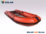 Лодка надувная моторная solar-420 strela jet tunnel