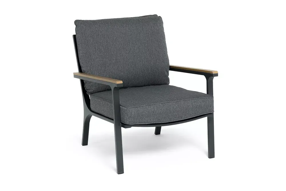 "Крокус" лаунж-зона 5-местная из алюминия, цвет темно-серый