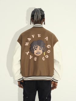 Бомбер HARSHandCRUEL "BLM Logo" Varsity Jacket