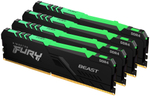 Оперативная память Kingston FURY Beast DDR4‑3600 — 32 ГБ / 64 ГБ / 128 ГБ чёрная RGB‑версия