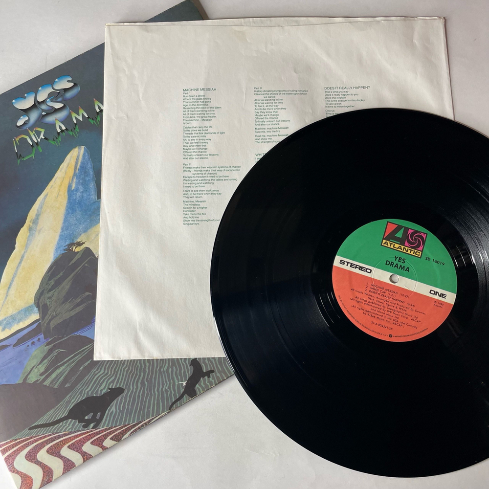 Винтажная виниловая пластинка LP Yes Drama (США 1980)